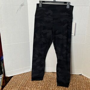 Lululemon Leggings Align HR Pant 25” NWT Heritage Camo Deep Coal Size 12 NEW